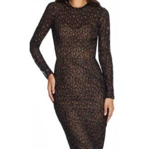 MWT Dress the Population Kay long sleeve dress